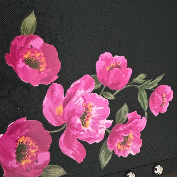 White House Black Market Floral Studded Clutch Wristlet - Picture 2 of 10